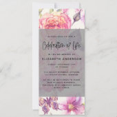 美しい花の葬儀デジタル招待状 招待状 (正面)