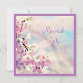 美しい花の記念パーティー 招待状 (正面)