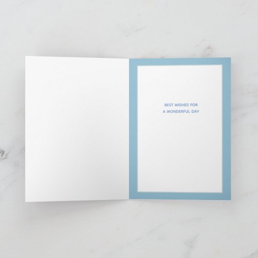 美しい花の誕生日グリーティングカード カード (内部)