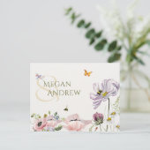 美しい花の開花ミツバチの結婚式 ポストカード (スタンド正面)