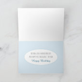 美しい花の鮮やか誕生日グリーティングカード カード (内部)