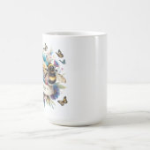 美しい花はビー コーヒーマグカップ (中央)