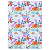 美しい花や離れ花柄 クリップボード (裏面)