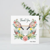 美しい花を持つピックボール サンキューカード (スタンド正面)