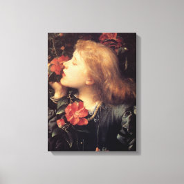 美しい花を選ぶ少女（G.F.ワット） キャンバスプリント