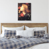 美しい花を選ぶ少女（G.F.ワット） キャンバスプリント (インサイチュ (寝室))