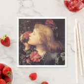 美しい花を選ぶ少女（G.F.ワット） スタンダードランチョンナプキン (インサイチュ)