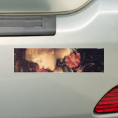 美しい花を選ぶ少女（G.F.ワット） バンパーステッカー (車上)