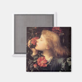 美しい花を選ぶ少女（G.F.ワット） マグネット (正面/裏面)