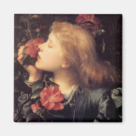 美しい花を選ぶ少女（G.F.ワット） マグネット