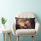 美しい花を選ぶ少女（G.F.ワット） ランバークッション (椅子)