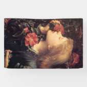 美しい花を選ぶ少女（G.F.ワット） 横断幕 (横)