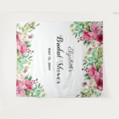 美しい花エレガントブライダルシャワー背景 タペストリー (正面(横))