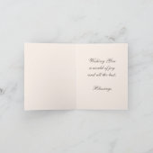 美しい花カラフル束 ノートカード (内部)