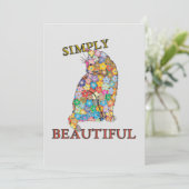 美しい花カラフル猫愛 シーズンカード (スタンド正面)