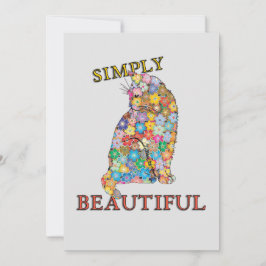 美しい花カラフル猫愛 シーズンカード