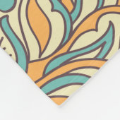 美しい花シームレスなパターン。フローラヴィンテージ フリースブランケット (角)