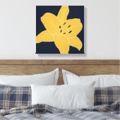 美しい花デザインユリNo. 1 キャンバスプリント (インサイチュ (寝室))