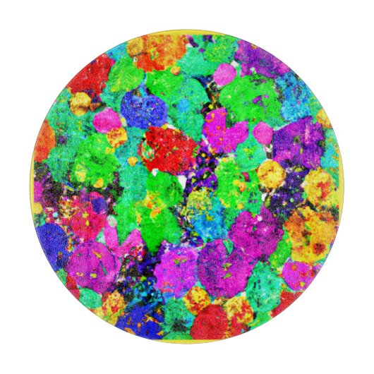 美しい花デザイン。買今 カッティングボード (正面)