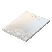 美しい花フローラ パーソナライズされた ノートパッド (回転)