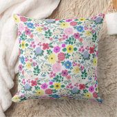 美しい花ボタニカルウォーター絵画の色 クッション (ブランケット)