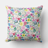 美しい花ボタニカルウォーター絵画の色 クッション (正面)