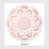 美しい花マンダラオンバラ金ゴールド シール (シート)