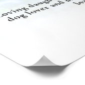 美しい花ライフお祝い写真葬式 ポスター (角)