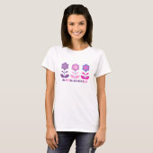 美しい花咲くデザインTシャツ Tシャツ (正面フル)