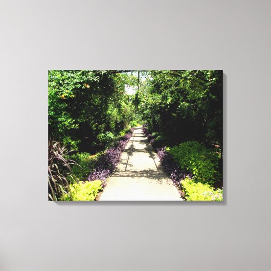美しい花園路 キャンバスプリント (正面)