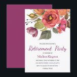 美しい花女性退職パーティー招待状 招待状<br><div class="desc">美しい花女性退職後のパーティー招待状すべての季節に適してニッチとネストストアでマッチングコレクションを参照</div>