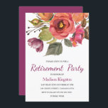 美しい花女性退職パーティー招待状 招待状<br><div class="desc">美しい花女性退職後のパーティー招待状すべての季節に適してニッチとネストストアでマッチングコレクションを参照</div>