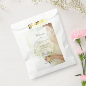 美しい花嫁の花束結婚の編集可能 フェイバーバッグ (封をした状態)