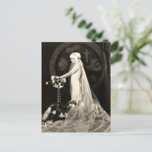 美しい花嫁フランスのはがき ポストカード (スタンド正面)