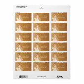 美しい花嫁差出人住所ラベル。 ラベル (フルシート)