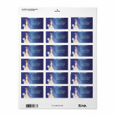 美しい花嫁差出人住所ラベル。 ラベル (フルシート)