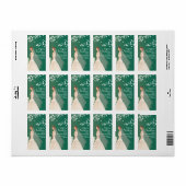 美しい花嫁差出人住所ラベル。 ラベル (フルシート)