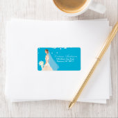 美しい花嫁差出人住所ラベル。 ラベル (インサイチュ)