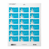 美しい花嫁差出人住所ラベル。 ラベル (フルシート)