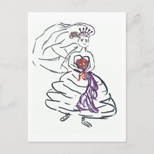 美しい花嫁 ポストカード (正面)