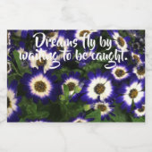 美しい花引用文 フードラベル (シングルラベル)