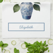 美しい花束あじさい キッチンタオル (折り畳み)