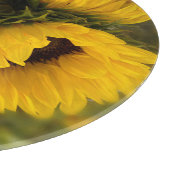 美しい花束のひまわり金ゴールド カッティングボード (角)