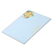 美しい花束のカスタムノート ノートパッド (アングル)