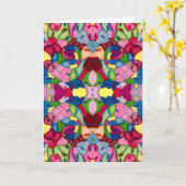 美しい花束の挨拶状 カード (黄色い花)