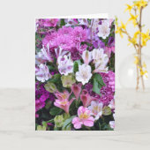 美しい花束グリーティングカード カード (黄色い花)