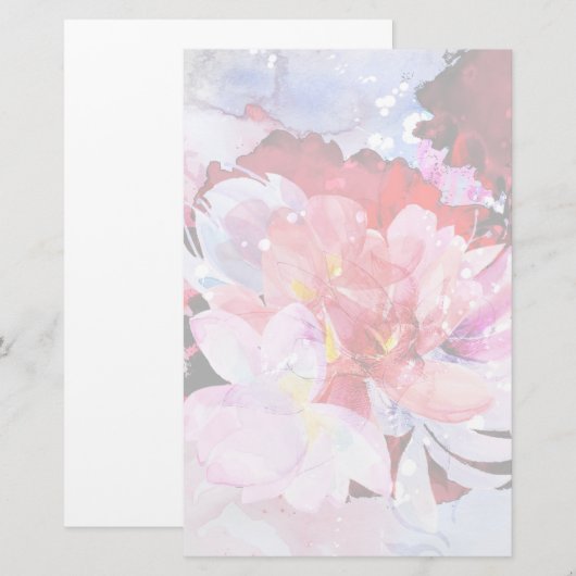 美しい花束 便箋 (正面/裏面)