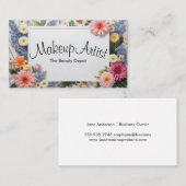 美しい花枠 | 自然 名刺 (正面/裏面)