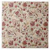 美しい花柄のカラフルトレンディー花 タイル (正面)