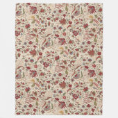 美しい花柄のカラフルトレンディー花 フリースブランケット (正面)